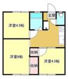 西山アパートの間取り画像