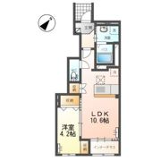 ローズテラスⅡの間取り画像