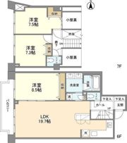 FULLHOUSEGAKUGEIDAIGAKUの間取り画像