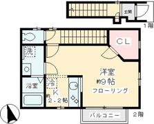 ヴィーブル代沢 Bの間取り画像