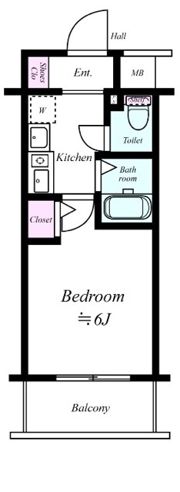 エスリード上本町北の間取り画像