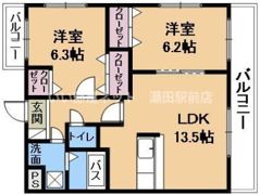 リバーサイドヒルズの間取り画像