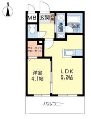 ファルフォーレ東大利の間取り画像
