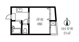 メゾネットヒラヤマの間取り画像