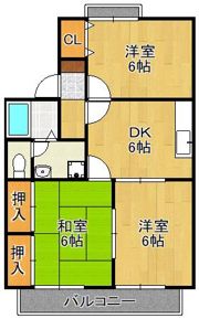 セジュール柏Bの間取り画像