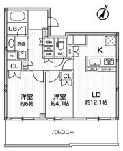 ドゥーエ大宮の間取り画像