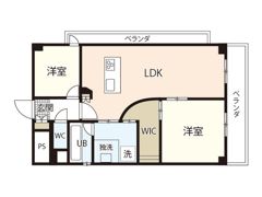 ヴィラブランシュ住田の間取り画像