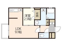 月光南観音壱番館の間取り画像