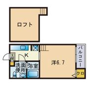 アムール姪の浜の間取り画像