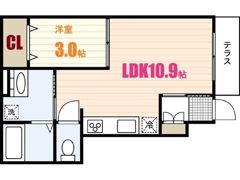 Fair court安東 No．2の間取り画像