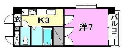 ジョイフル第3祝谷の間取り画像