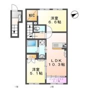 メープルガーデンiの間取り画像