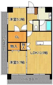 ザ.ヒルズ戸畑の間取り画像