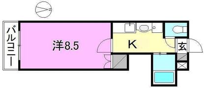 ヴィラ長戸の間取り画像