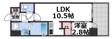 ワールドアイ大阪フェリーチェの間取り画像