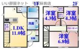 m＆m Aの間取り画像