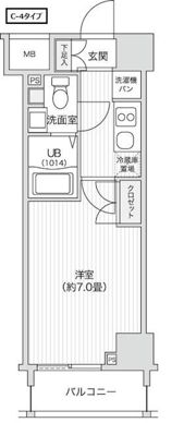 レジディア笹塚Ⅱの間取り画像