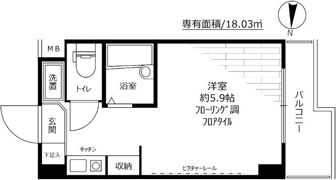 スカイコート文京小石川の間取り画像