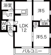 ハニーハイツAの間取り画像
