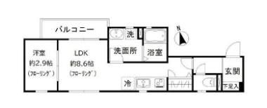 パークサイド南品川の間取り画像