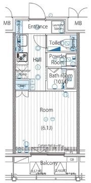 MAXIV大阪堺の間取り画像