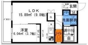 N-Hills 扇町(エヌヒルズ扇町)の間取り画像