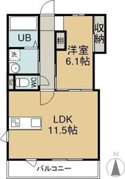 イデアーレ中庄Aの間取り画像