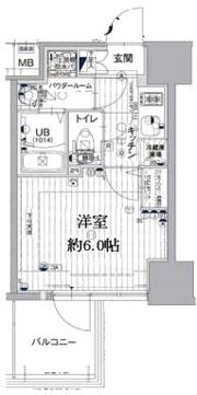 エスリード神戸三宮ヒルズの間取り画像