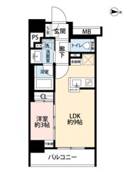 グローリオコンフォート東京菊川の間取り画像