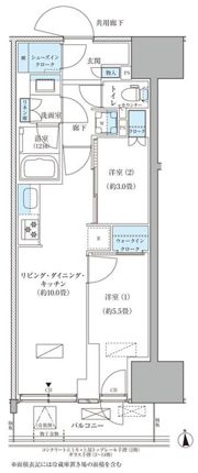 パークアクシス品川天王洲アイルの間取り画像
