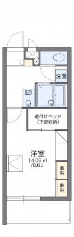 レオパレスEfini Ⅰの間取り画像