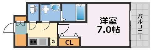 S-RESIDENCE難波大国町Deuxの間取り画像