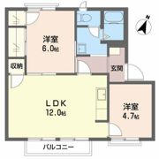 フレグランス吉田 B棟の間取り画像