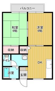 サンハイツ C棟の間取り画像