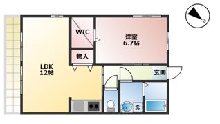 エスポワールⅢの間取り画像