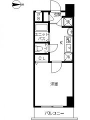 スカイコート千鳥町の間取り画像