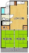 第2波多野ハイツの間取り画像