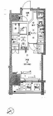 フェルクルール上野駅前の間取り画像