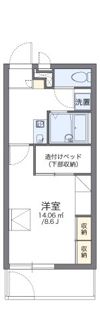 レオパレスフローレセアの間取り画像