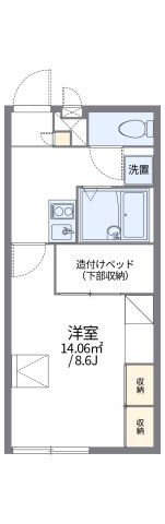 レオパレスしんでんの間取り画像