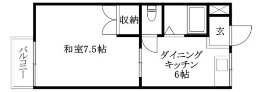 常盤ハイツの間取り画像