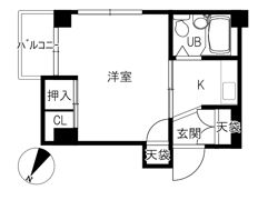 ガーデン赤坂の間取り画像