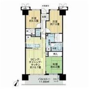 サーパス新川（7階部分）の間取り画像