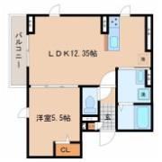 LUANA AIR RESIDENCE宮町の間取り画像