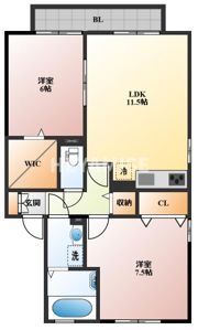 ウィルモア・サンク D棟の間取り画像