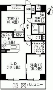 シェルフブラン上馬小泉公園の間取り画像