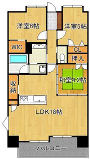 アーティックス門司グランレゾルテ 207号の間取り画像