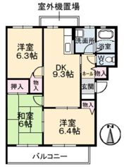 ヴィラージュ帆立 C棟の間取り画像