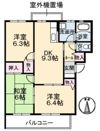 ヴィラージュ帆立 C棟の間取り画像