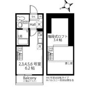 ハーミットクラブハウスKCK菊名の間取り画像